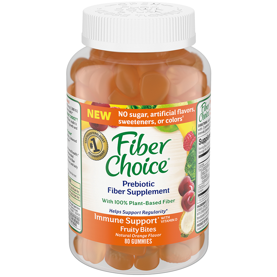 Fiber Choice® Immune Support with Vitamin D No Sugar Gummy