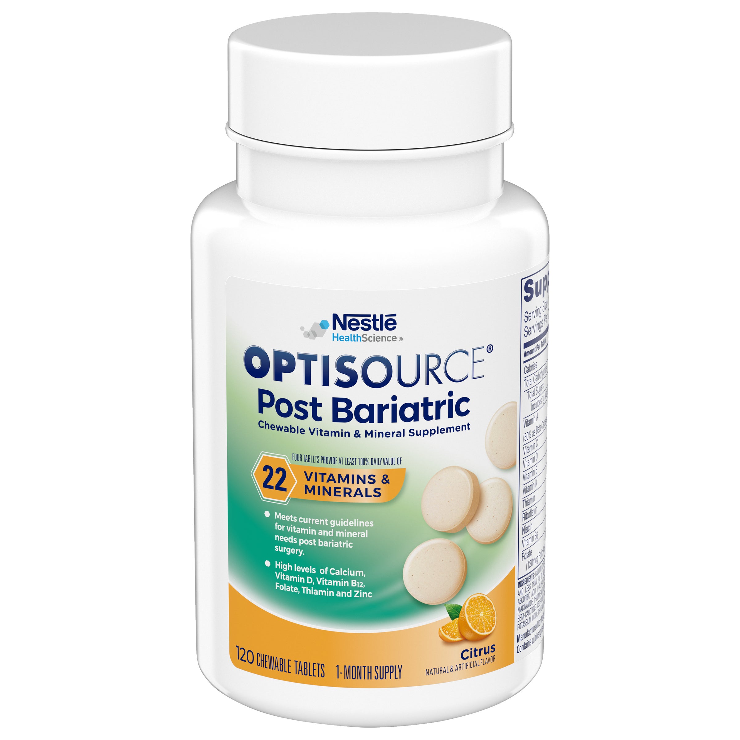 OPTISOURCE® Post Bariatric Chewable Vitamin and Mineral Supplement